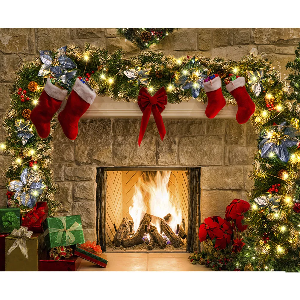 9ft Artificial Spruce Christmas Garland with 50 LED Warm White Lights