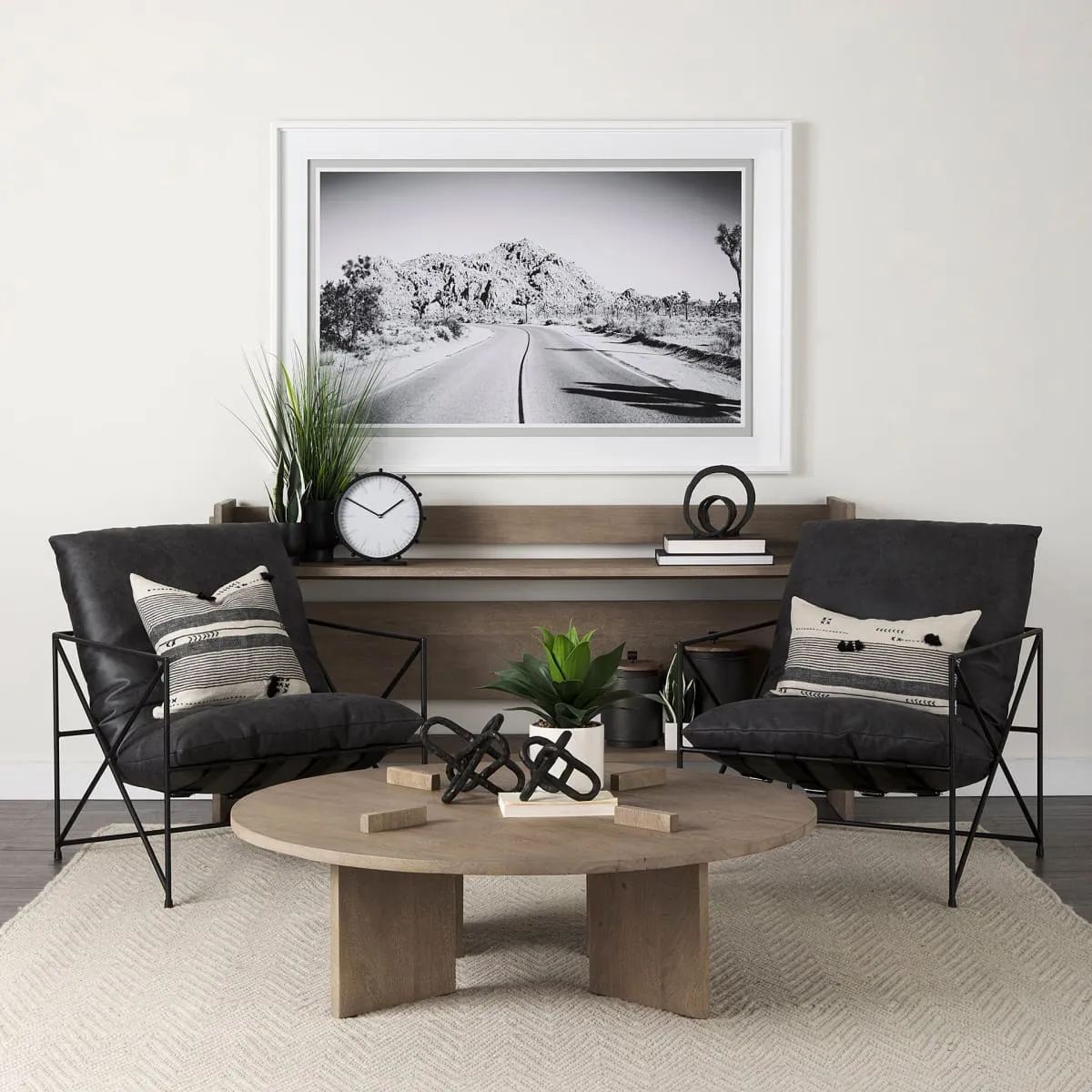Aida Round Coffee Table Light Gray | Round