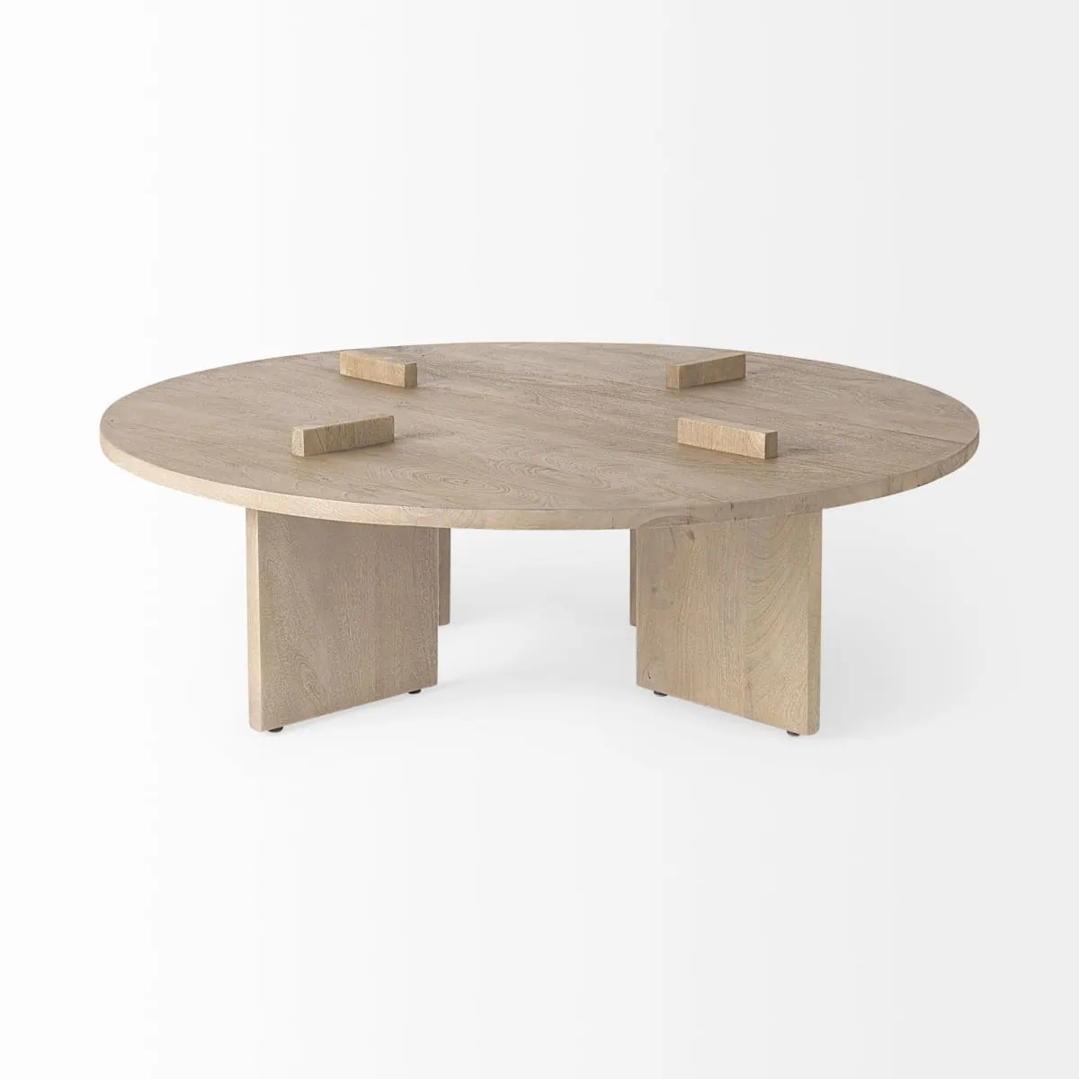 Aida Round Coffee Table Light Gray | Round