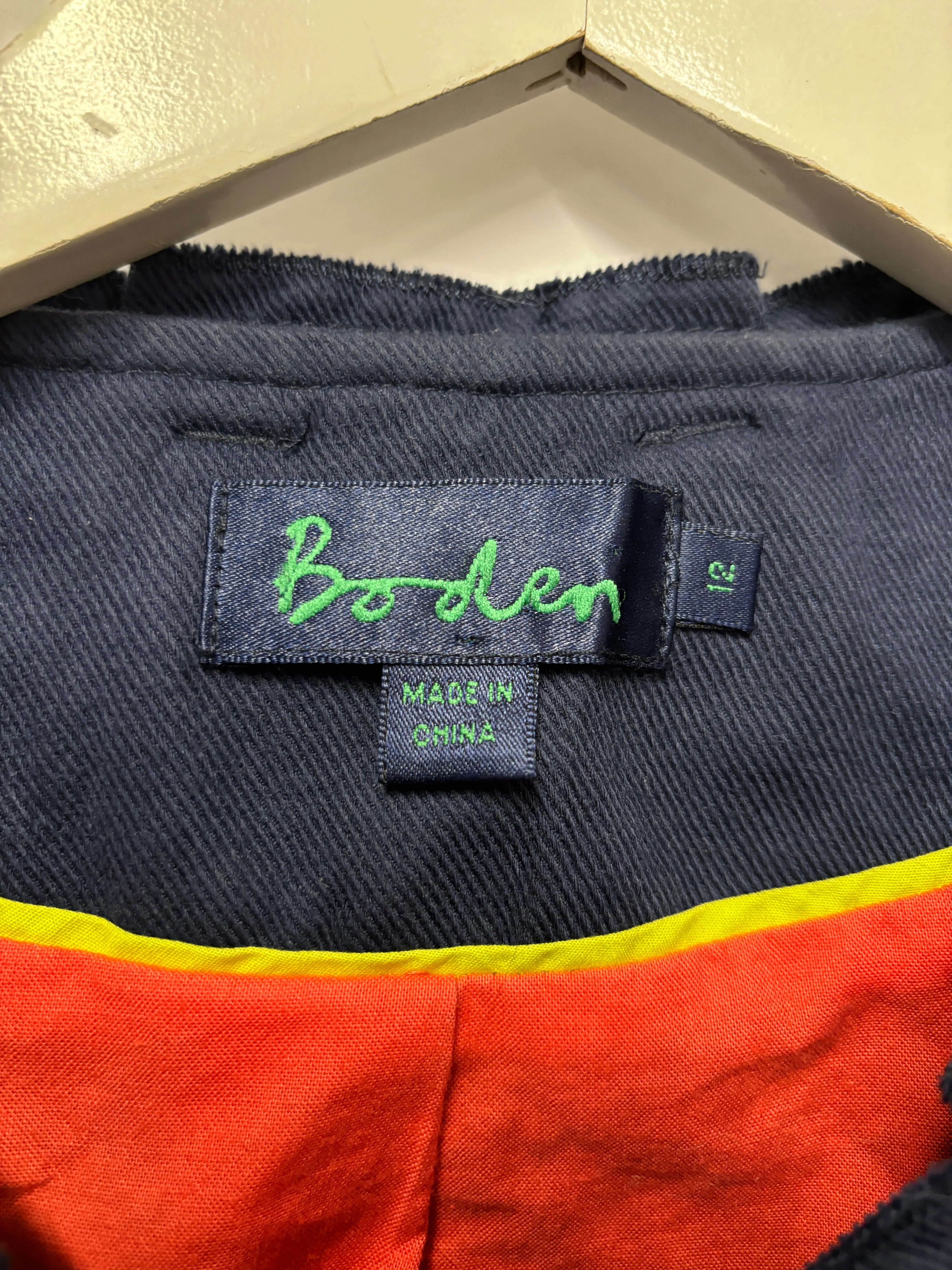 Boden Navy Cotton Jacket 12