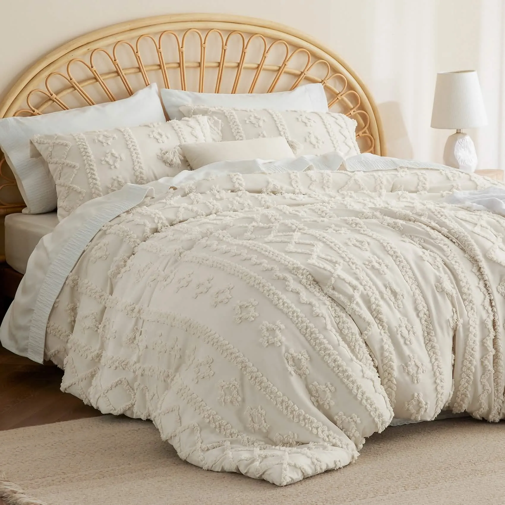 Boho Deluxe Embroidery Comforter Set