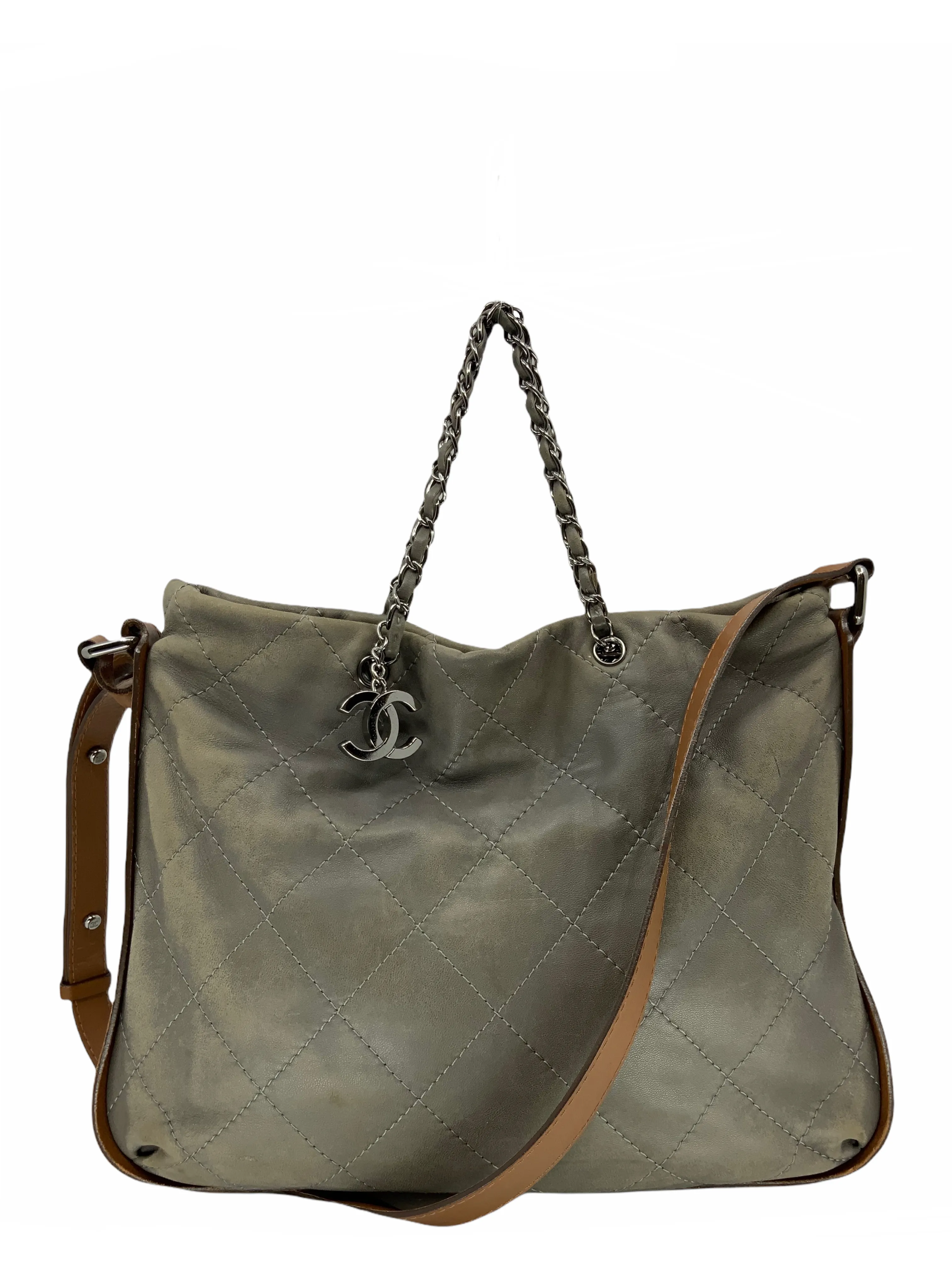 CL Quilted Leather Two-Way Tote Bag