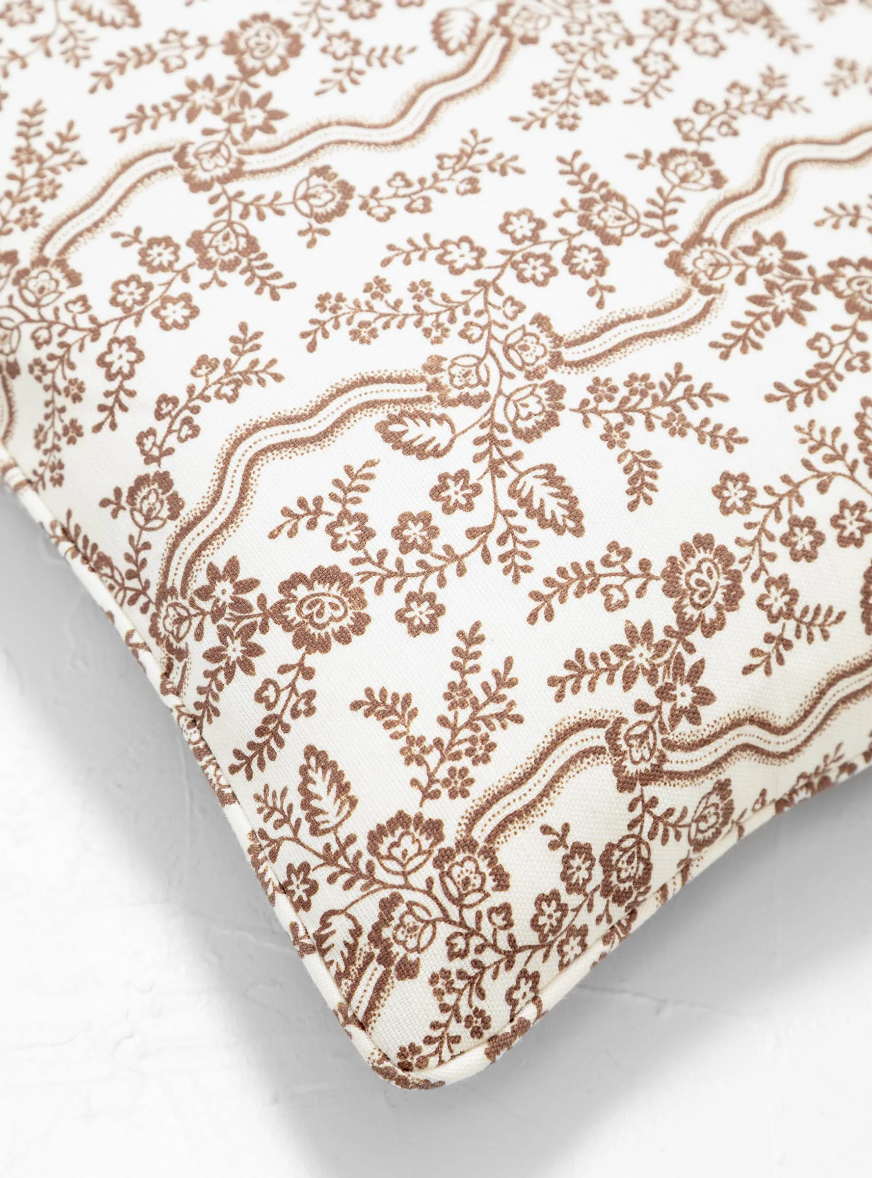 Crosby Piped Cushion Hickory Brown