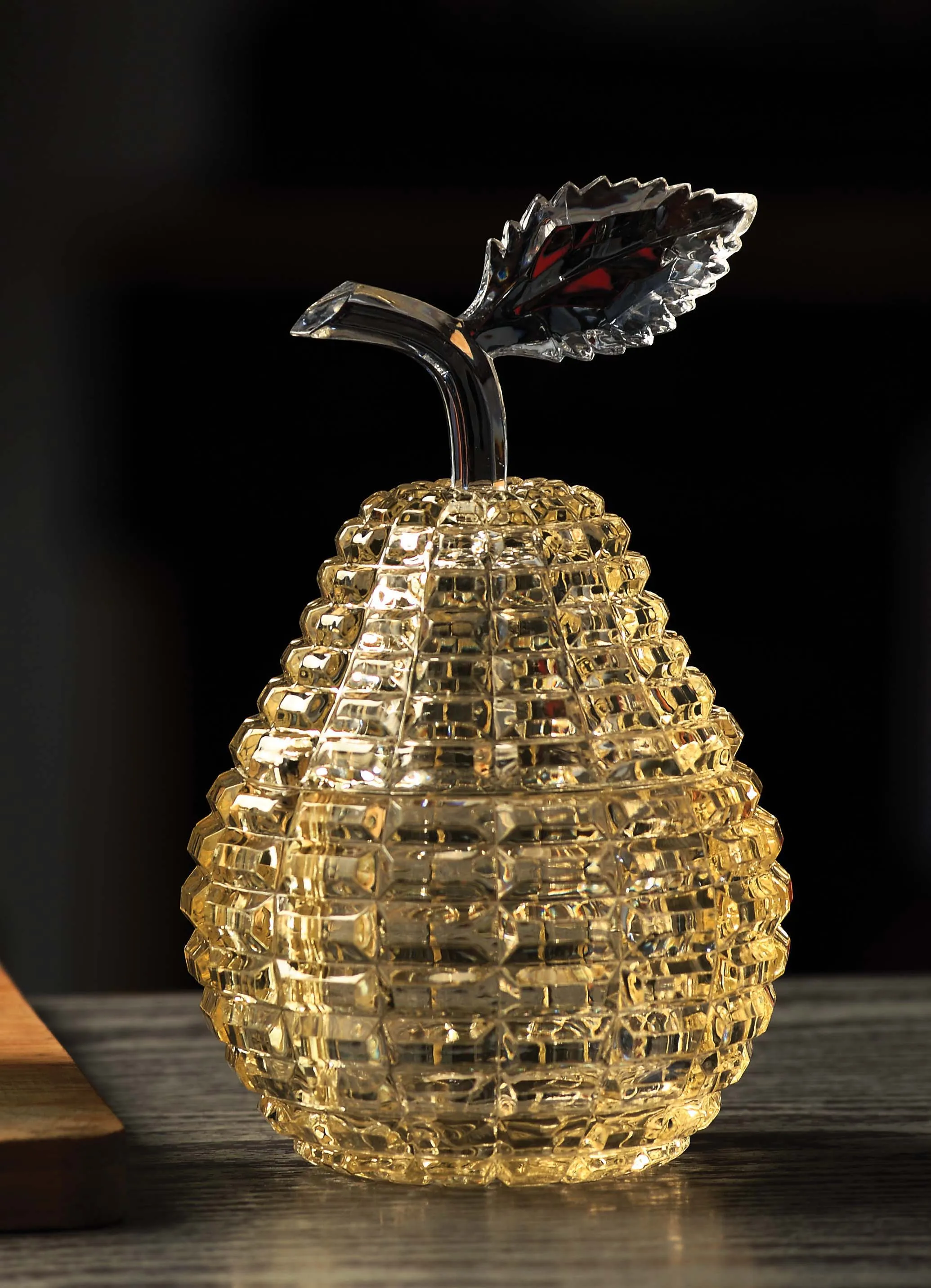 Diamond Cut Pear Jar