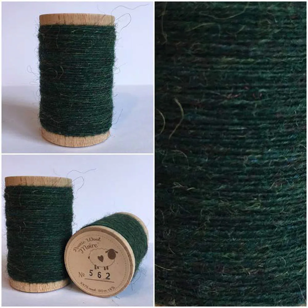 EVERGREEN Hand Dyed Fat QUARTER Wool Fabric for Wool Applique and Rug Hooking