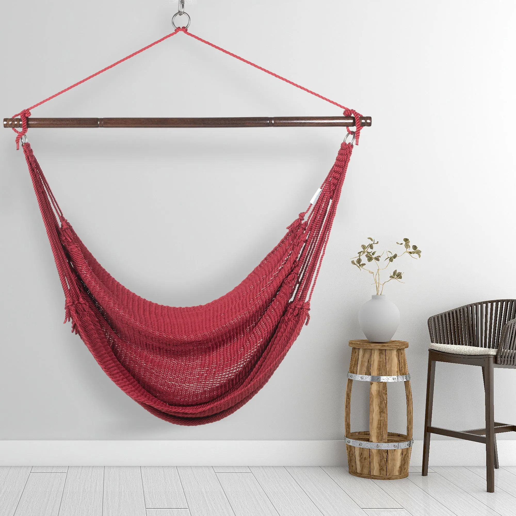 Jumbo Caribbean Hammock Chair - Red