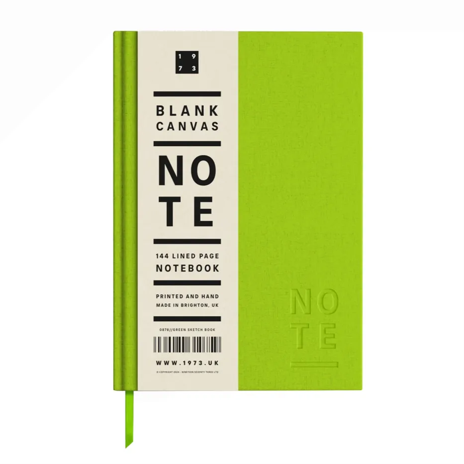 Linen Lined Notebook by 1973
