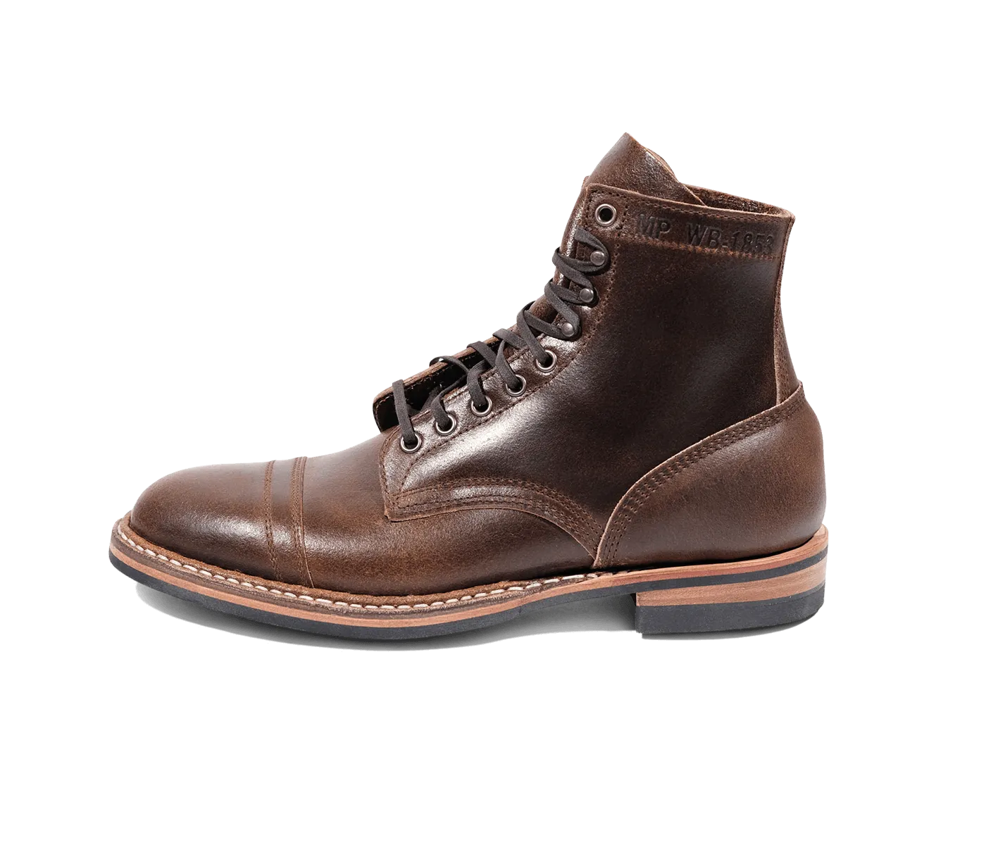 MP-Sherman Toe Cap (Dainite Sole) - Waxed Flesh