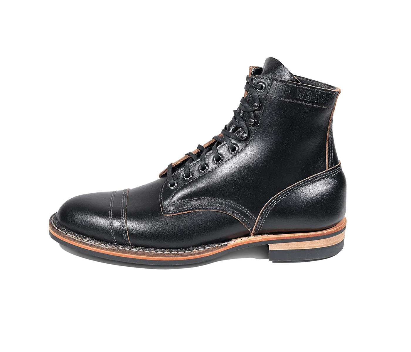 MP-Sherman Toe Cap (Dainite Sole) - Waxed Flesh