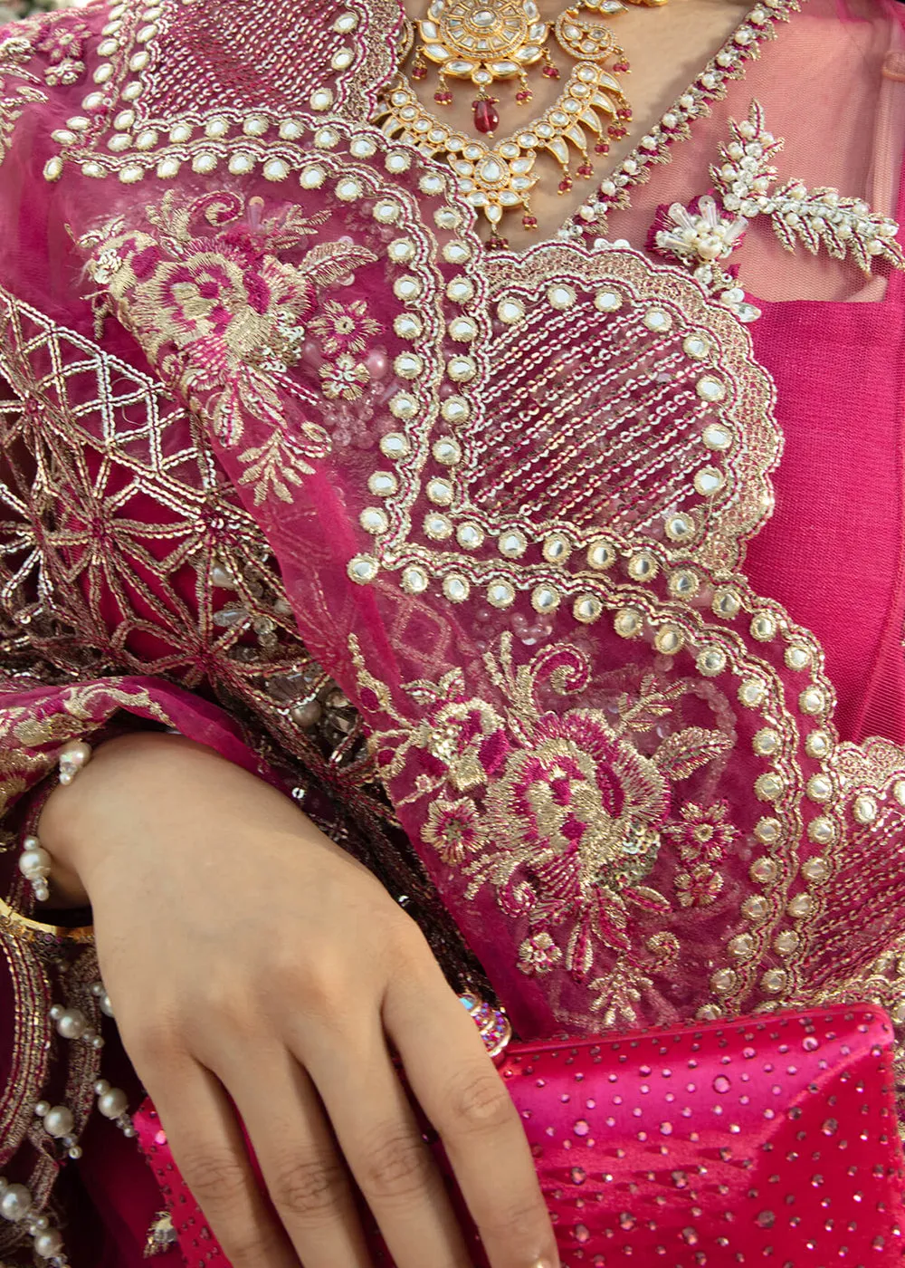Pink Pakistani Sharara Suit | Imrozia Serene Mehram Brides '23 | SB-11 - JUSTAJOO