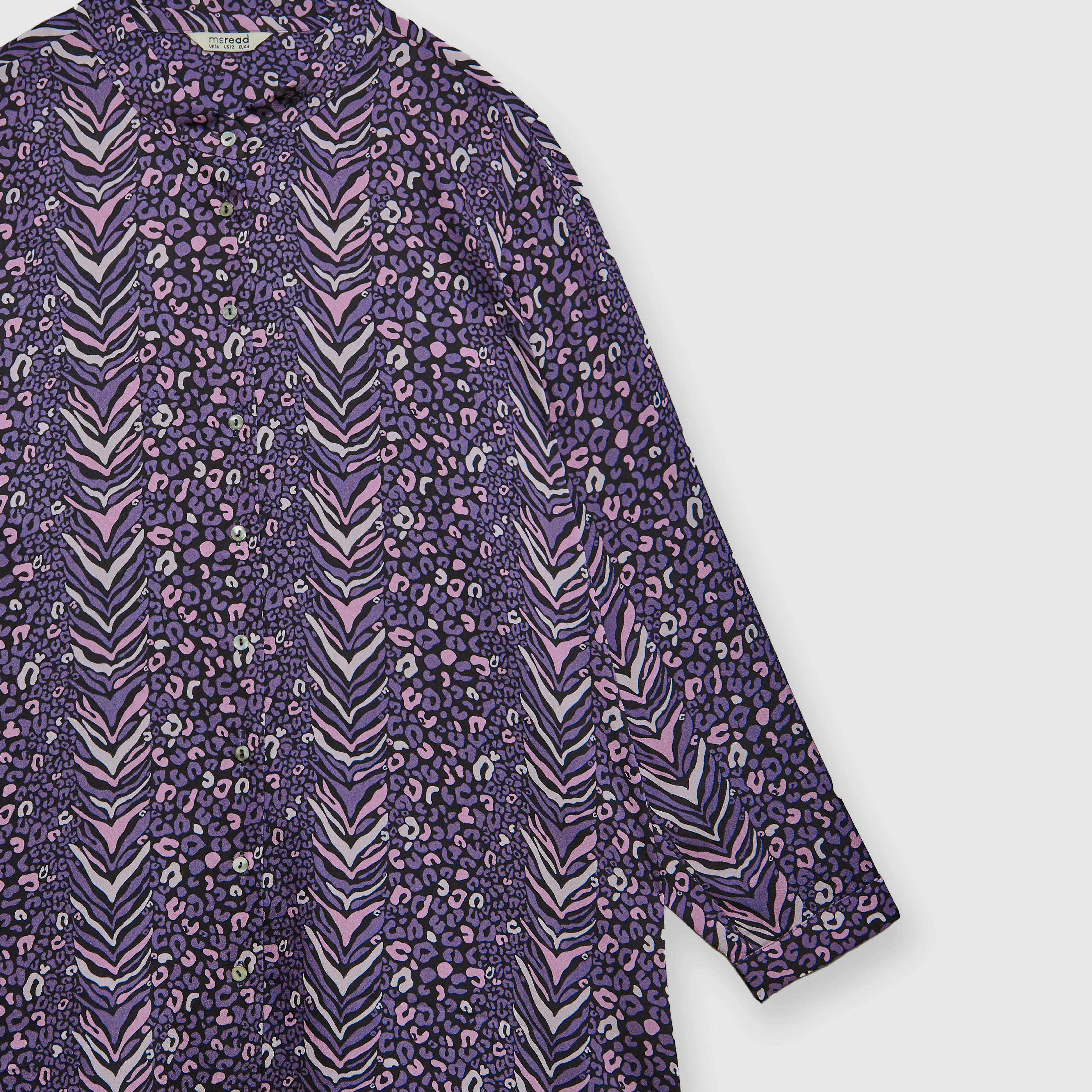 Printed Stand Collar Shirt