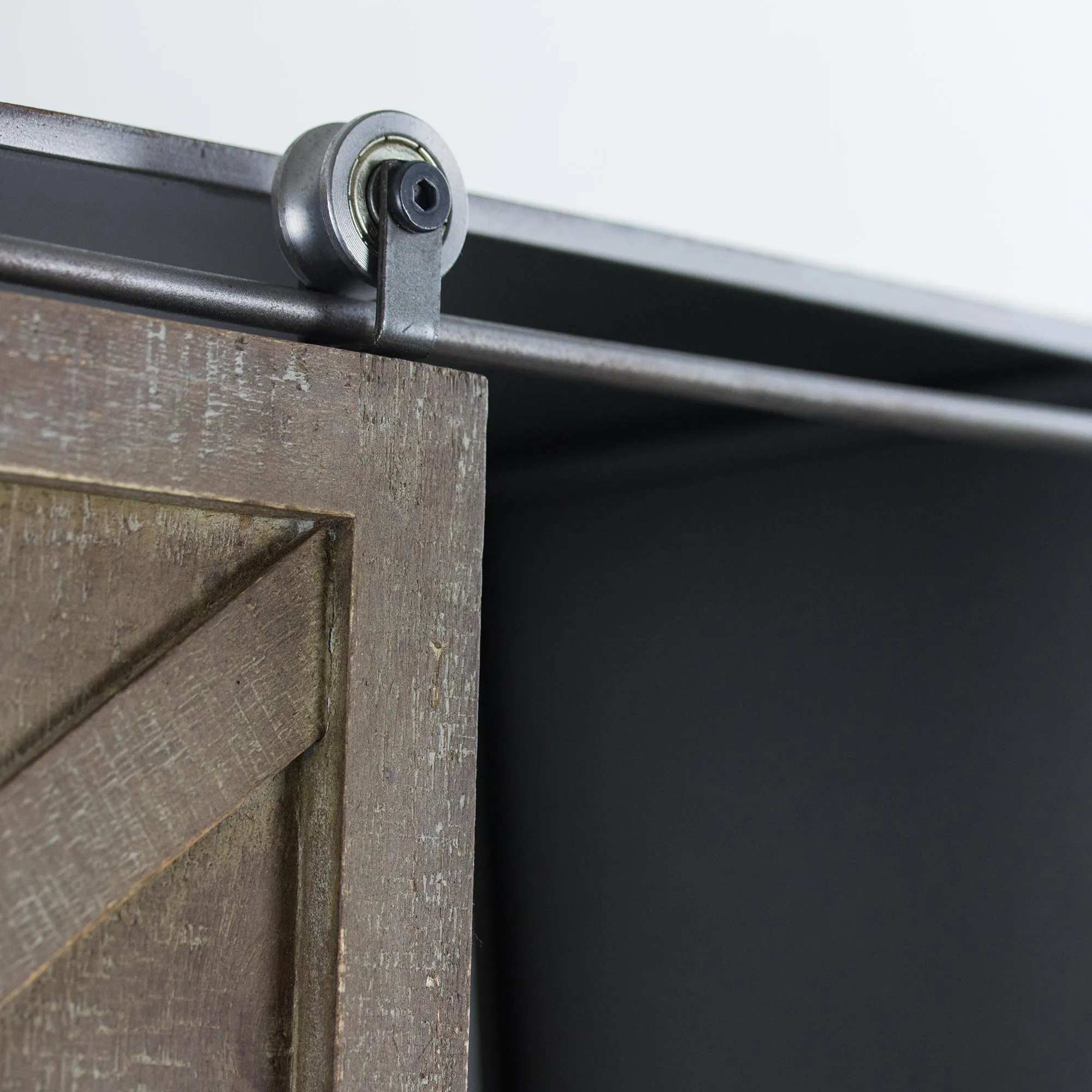 Rustic Sliding Barn Door Coat/Towel Rack