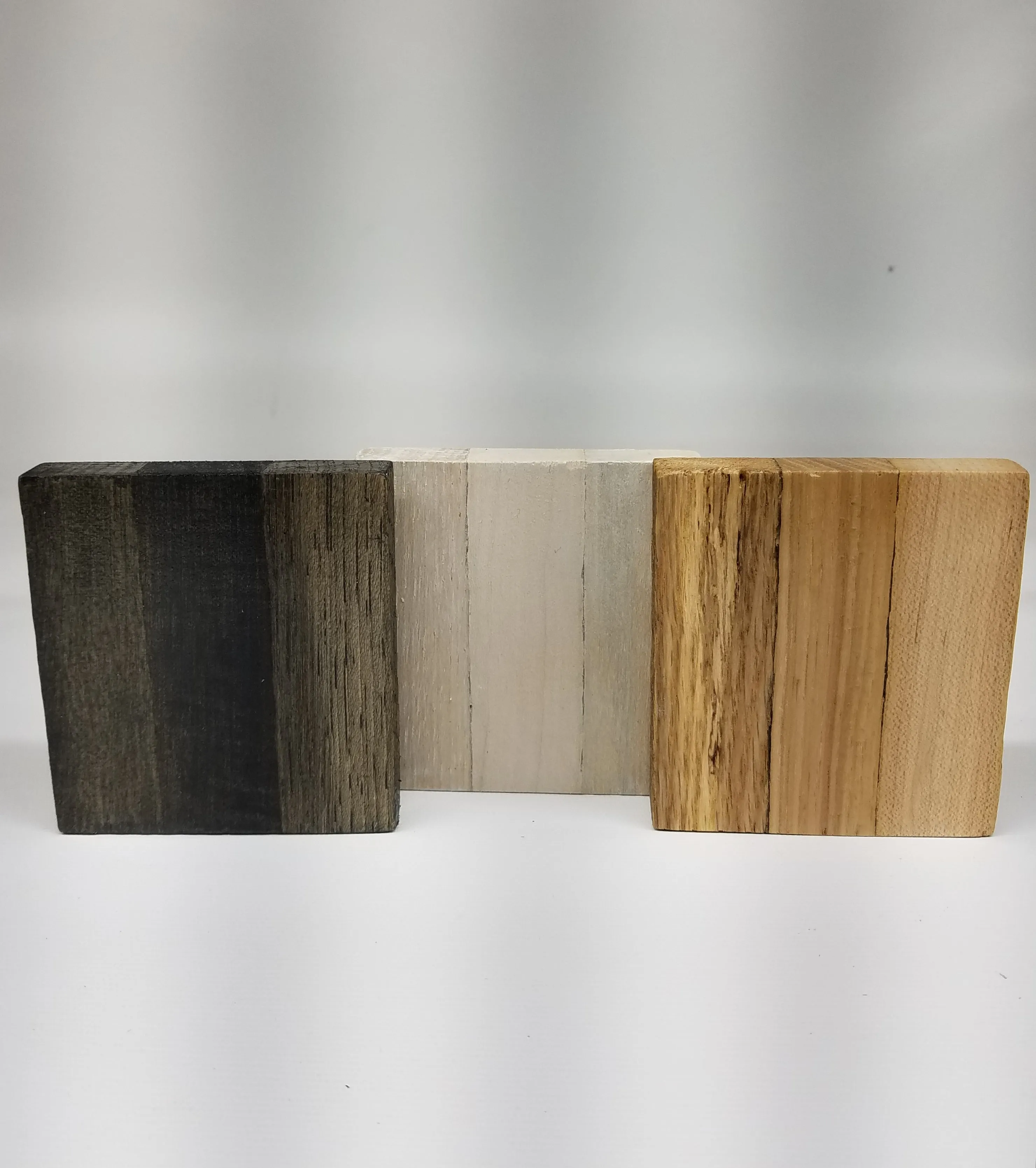 Wooden Coasters Made From Reclaimed Tobacco Sticks- Set of Four- Rustic- Farmhouse- Dark- White- Natural- Gift- Home Decor- Stocking Stuffer