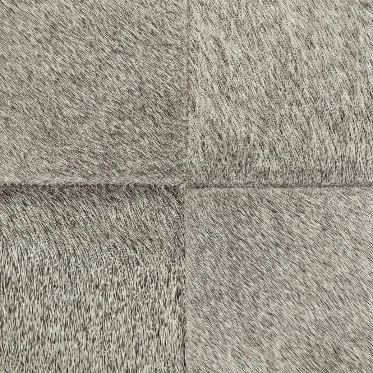 Zahavi Ottoman Grey Hair-On-Hide